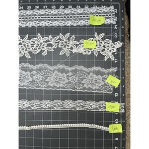 Lot Vintage Lace Trim Edging 200+ YARDS Embellishment Shabby Slow Stitch Sewing